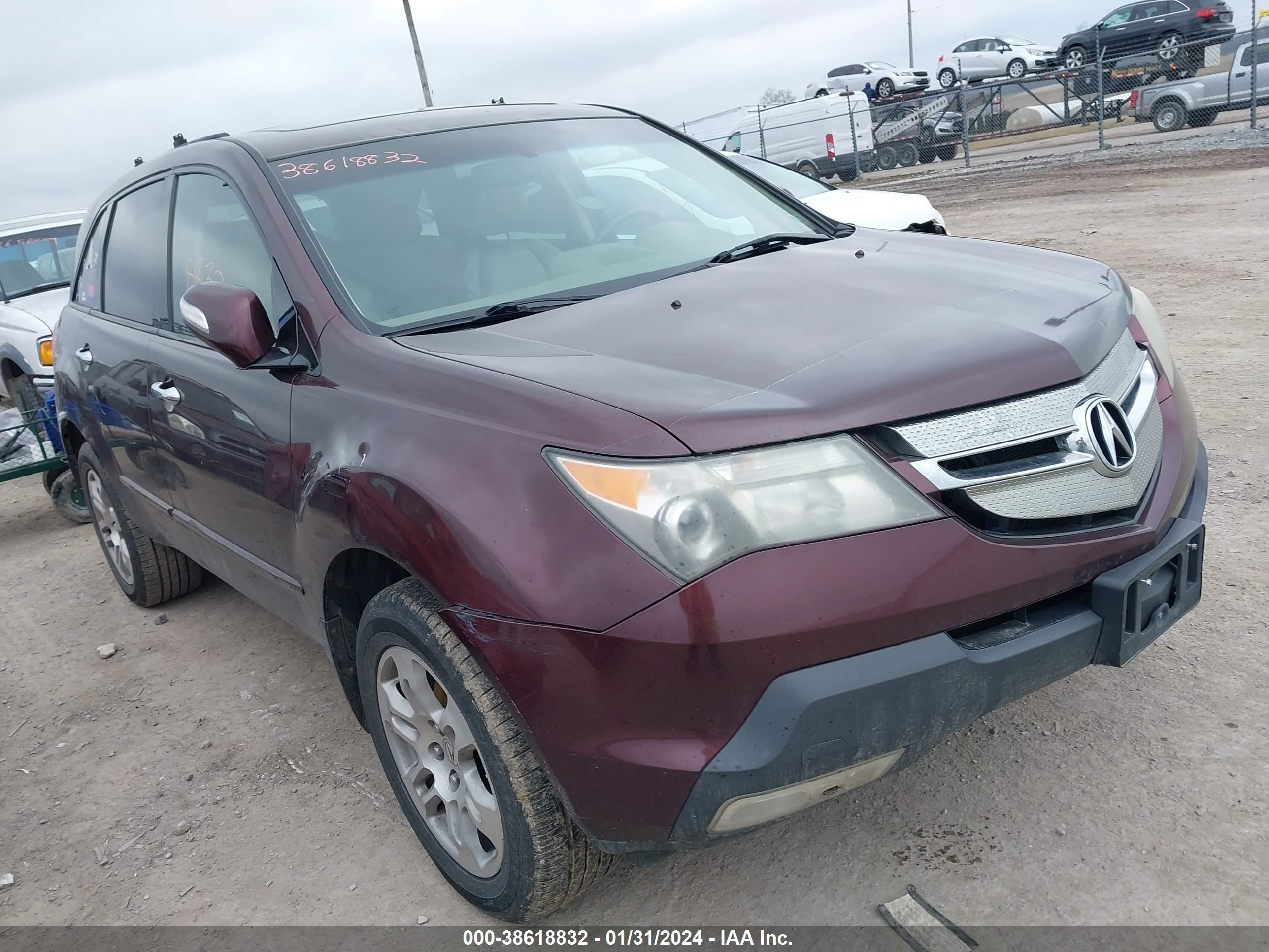 vin: 2HNYD28449H502460 2HNYD28449H502460 2009 acura mdx 3700 for Sale in 17372, 10 Auction Drive, Latimore Township, Pennsylvania, USA