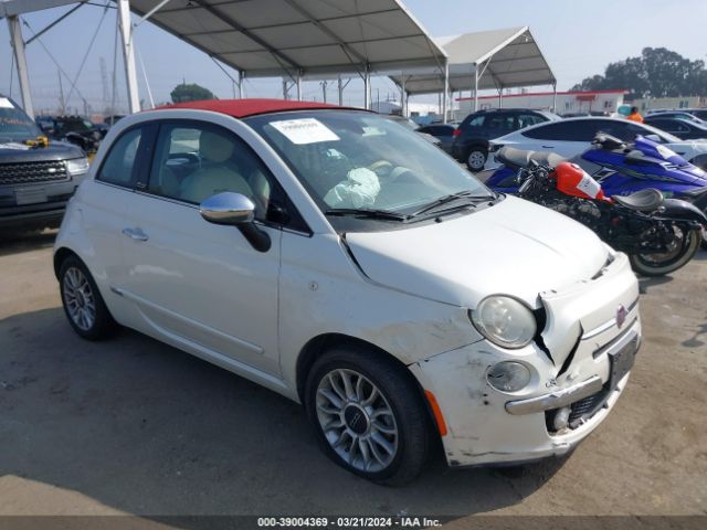 vin: 3C3CFFER3CT165008 3C3CFFER3CT165008 2012 fiat 500c 1400 for Sale in US CA - NORTH HOLLYWOOD