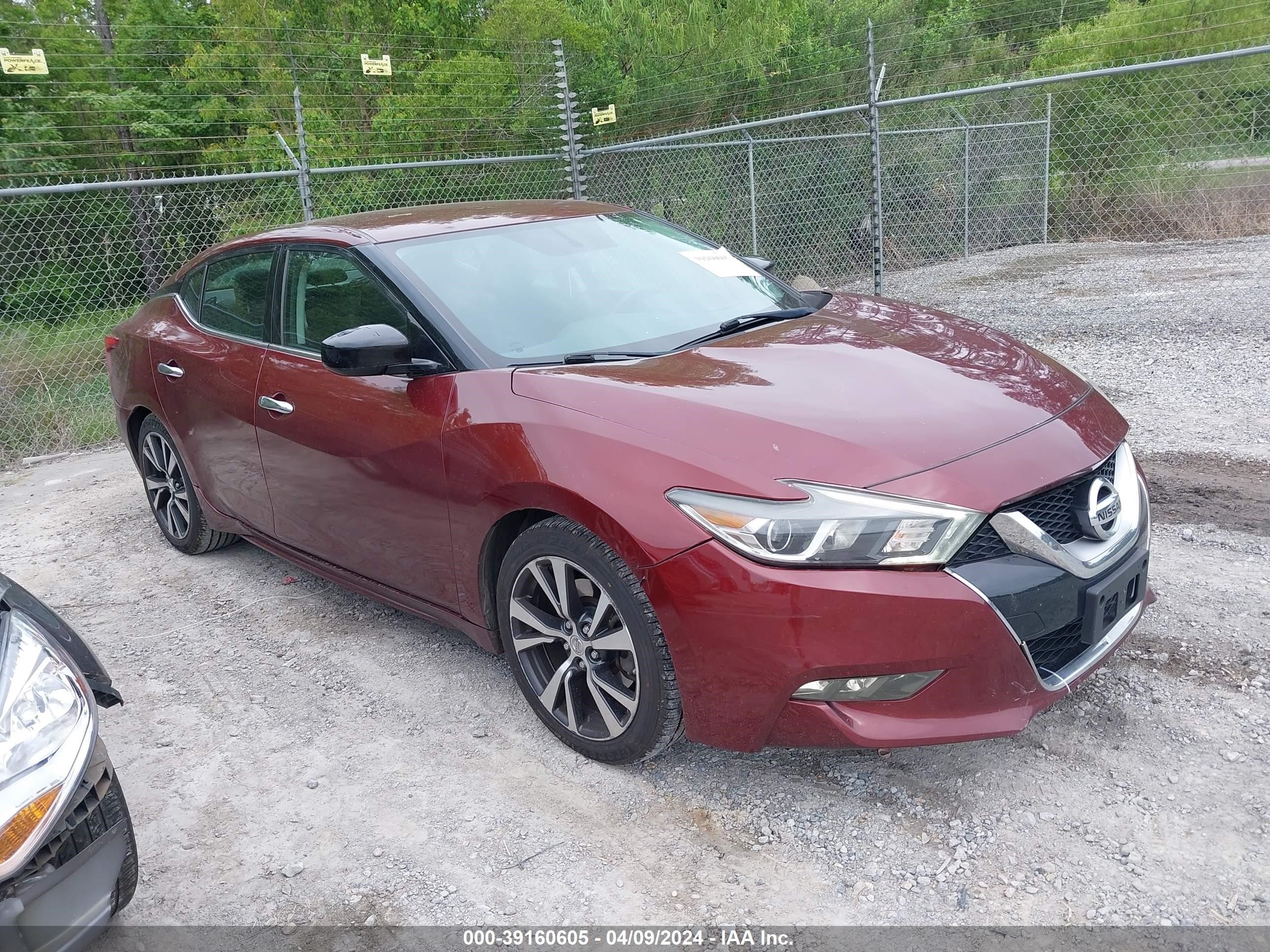 vin: 1N4AA6AP0GC379225 1N4AA6AP0GC379225 2016 nissan maxima 3500 for Sale in 39562, 8209 Old Stage Rd, Moss Point, Mississippi, USA