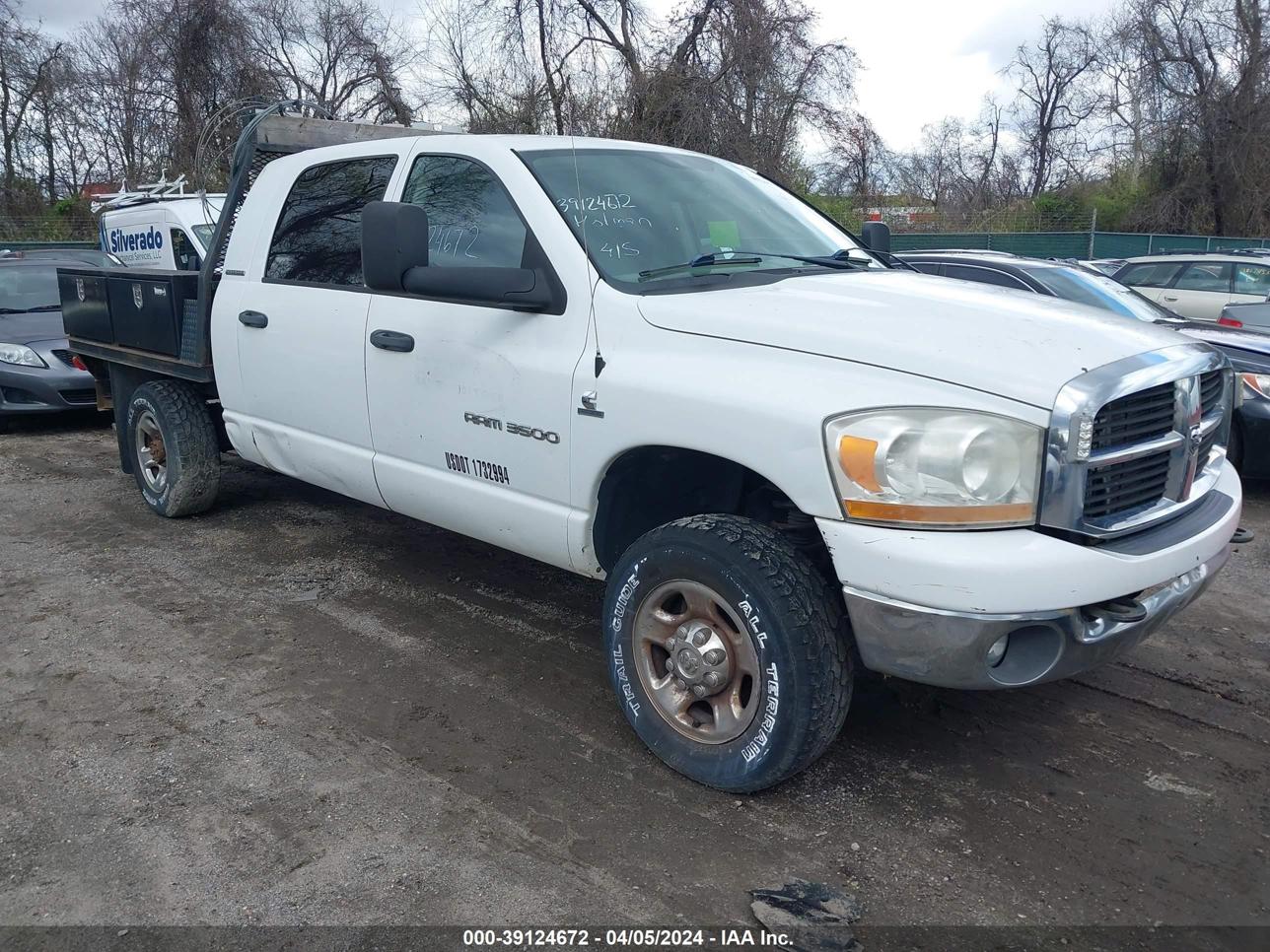 vin: 3D7LX39C56G210899 3D7LX39C56G210899 2006 dodge ram 5900 for Sale in 21226, 3131 Hawkins Point Road, Baltimore, Maryland, USA