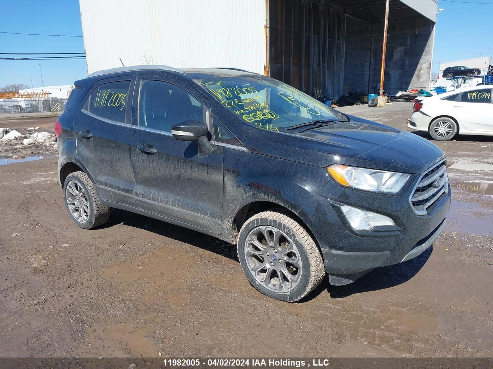 vin: MAJ6S3KL5NC471375 MAJ6S3KL5NC471375 2022 ford ecosport 2000 for Sale in g7a1a9, 1215 Industriel , St-Nicolas, Quebec, Canada