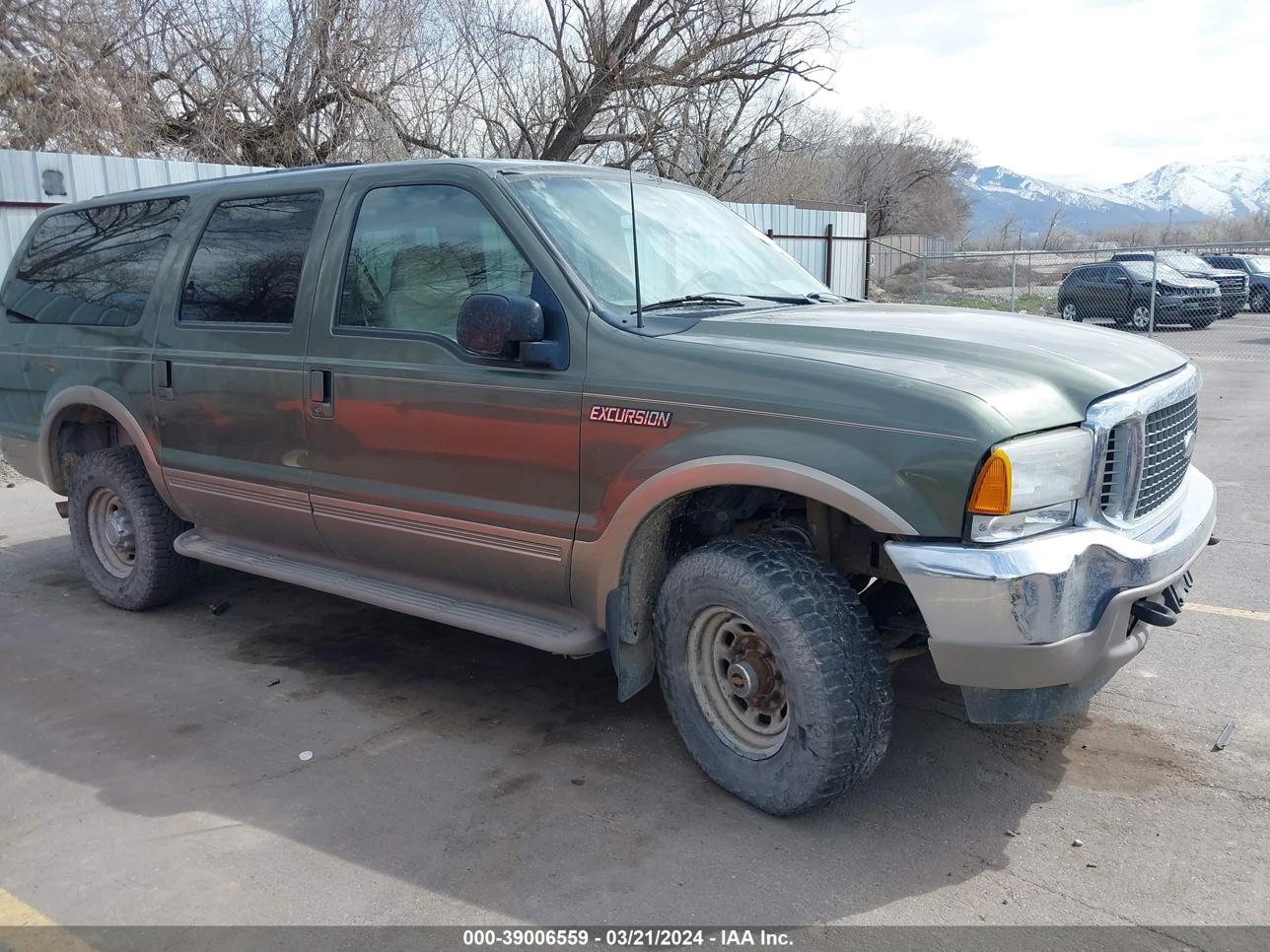 vin: 1FMNU43S8YEA63775 1FMNU43S8YEA63775 2000 ford excursion 6800 for Sale in 84401, 1800 South 1100 West, Ogden, Utah, USA