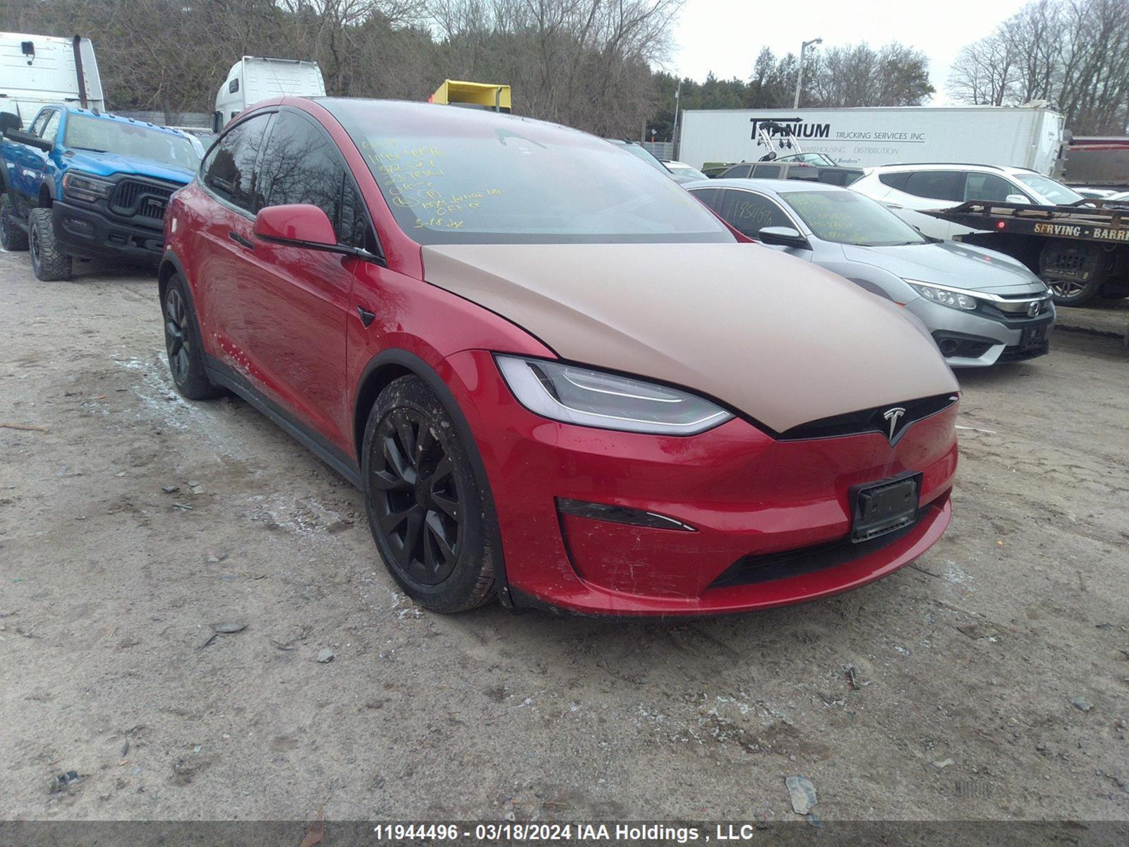 vin: 7SAXCDE51PF372527 7SAXCDE51PF372527 2023 tesla model x 0 for Sale in l4a7x4, 16505 Hwy 48 , Stouffville, Ontario, Canada