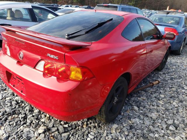VIN: JH4DC54814S010017 Acura Rsx 2004