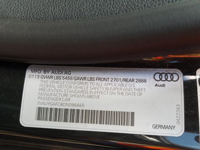 VIN: WAUYGAFC8DN096665 Audi A7 Premium 2013
