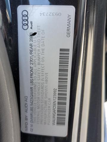VIN: WAUWGAFC5EN123992 Audi A7 Premium 2014