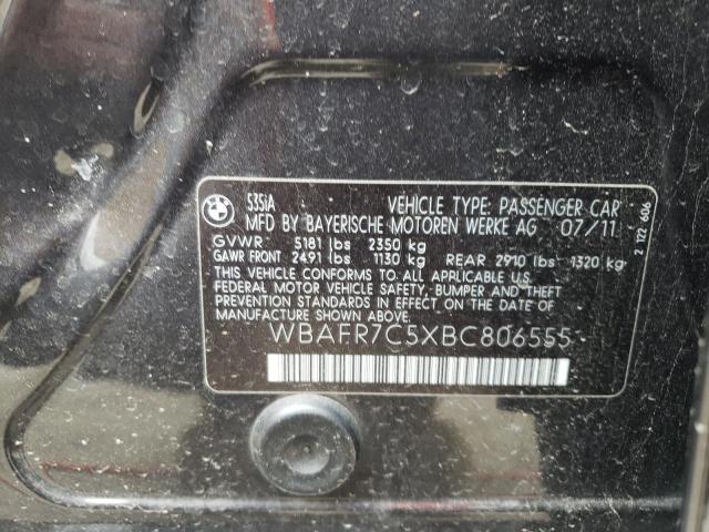 VIN: WBAFR7C5XBC806555 BMW 535 I 2011
