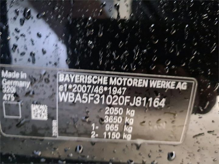 VIN: WBA5F31020FJ81164 BMW 320 2020