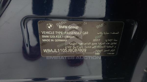 VIN: WBAJL1105JBC87809 BMW 520 I 2018