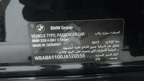 VIN: WBA8A1100JA120555 BMW 320I 2018