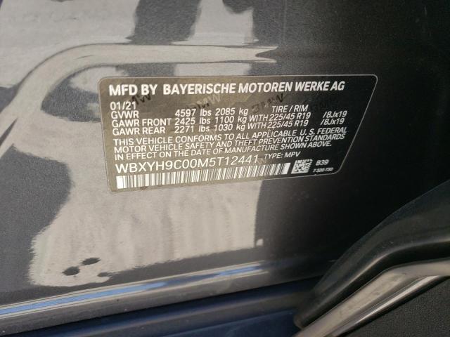 VIN: WBXYH9C00M5T12441 BMW X2 2021