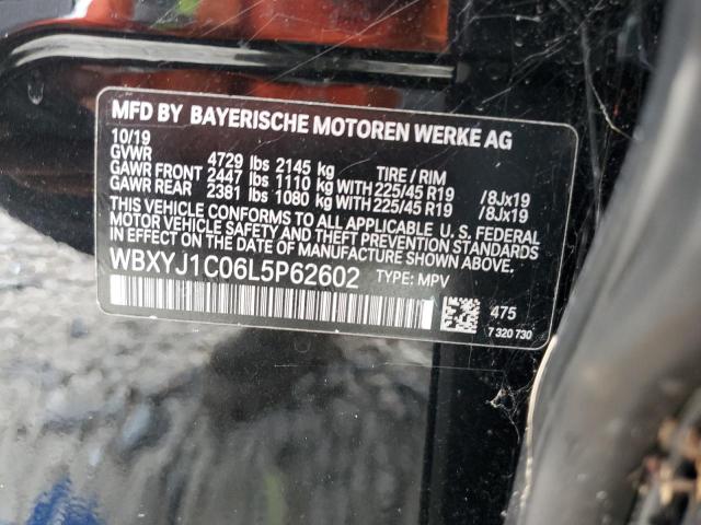 VIN: WBXYJ1C06L5P62602 BMW X2 XDRIVE2 2020