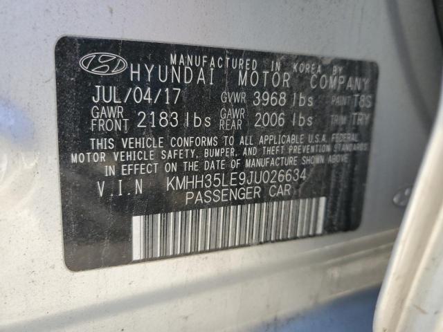 VIN: KMHH35LE9JU026634 HYUNDAI ELANTRA GT 2018