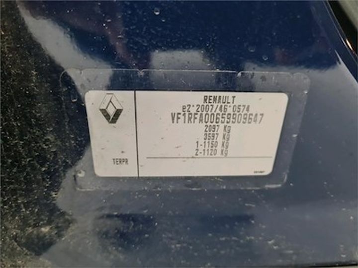 VIN: VF1RFA00659909647 Renault SCENIC DIESEL - 2017 2018
