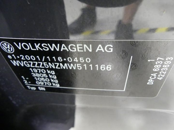 VIN: WVGZZZ5NZMW511166 Volkswagen TIGUAN 2020
